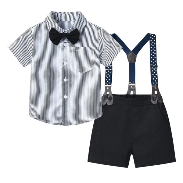 Conjunto de vestir con tiradores color negro