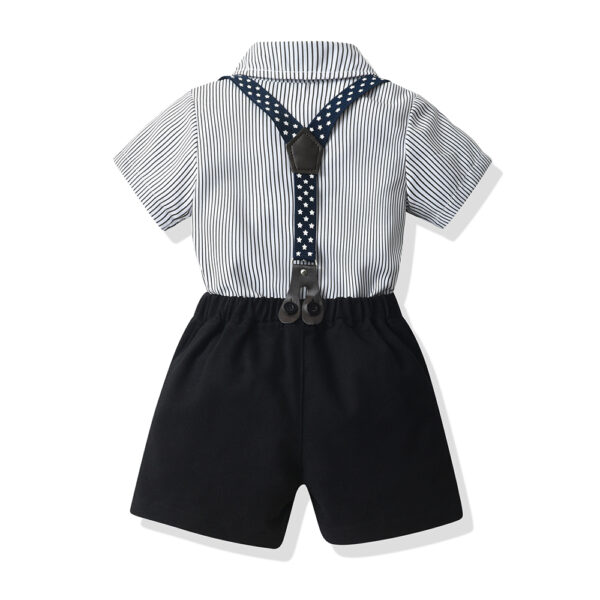 Conjunto de vestir con tiradores color negro