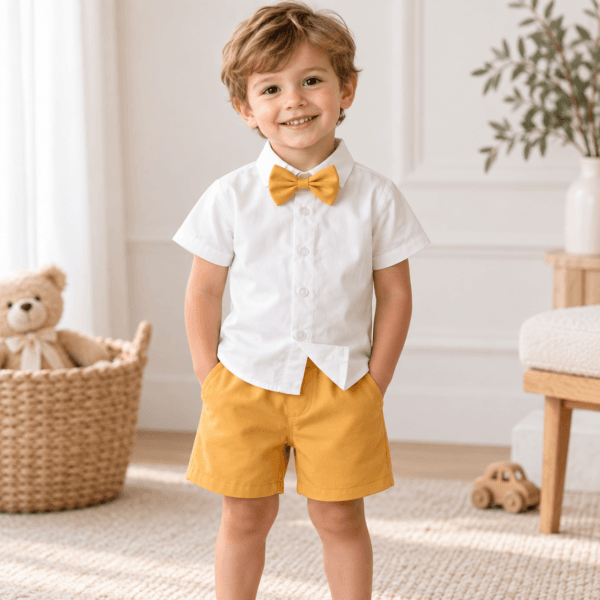 Conjunto de vestir con lazo