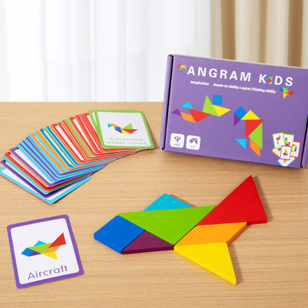 Rompecabezas de figuras tipo tangram