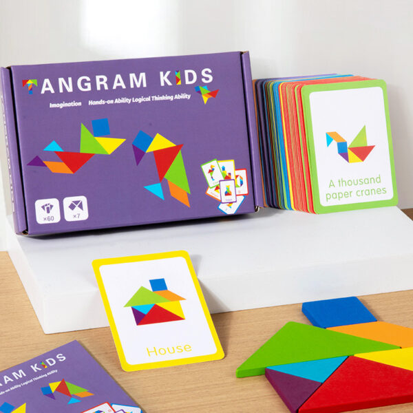 Rompecabezas de figuras tipo tangram