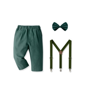 Set de pantalón de vestir+ tirantes + lazo