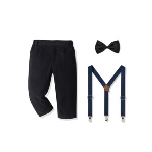 Set de pantalón de vestir+ tirantes + lazo