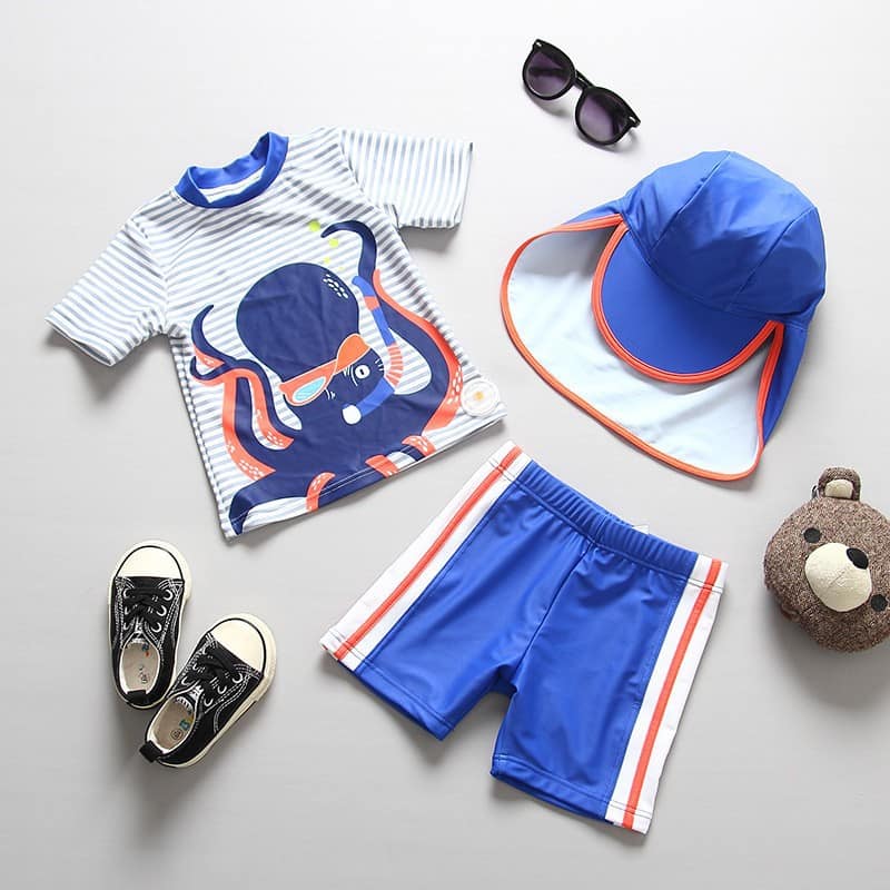 Traje de baño manga corta para niños