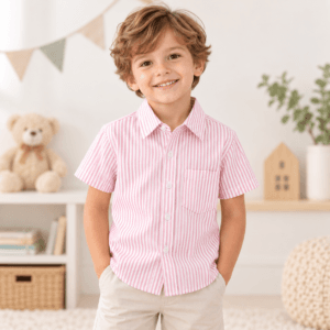 Camisa Infantil Clásica Manga Corta