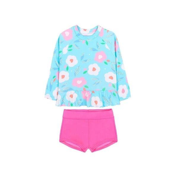 Traje de baño manga larga para niñas