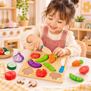 Puzzle de Madera con Frutas | Motricidad Fina y Aprendizaje