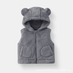 Chaqueta sin mangas con orejitas