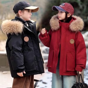 Chaqueta con plumas unisex para niños