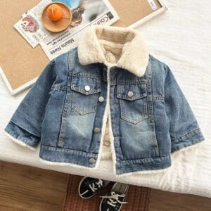 Chaqueta de mezclilla forrado para niños