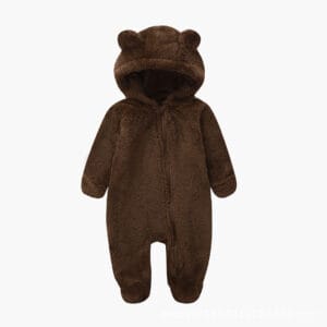 Enterito de polar con orejitas para bebés