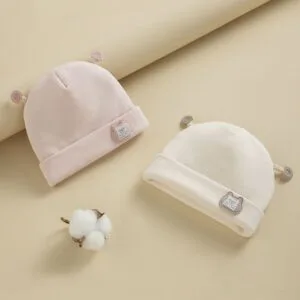 Gorro de Bebé con Orejitas "Osito Milo"