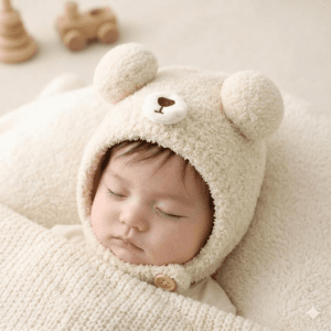 Gorro de oso grueso para bebés