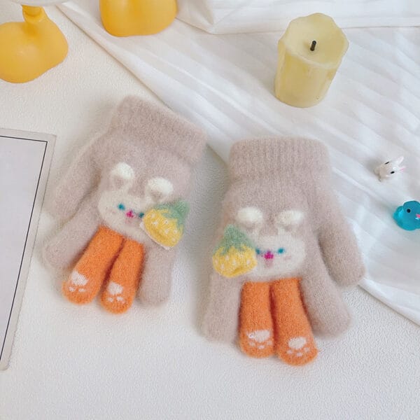 Guantes con diseño de conejita