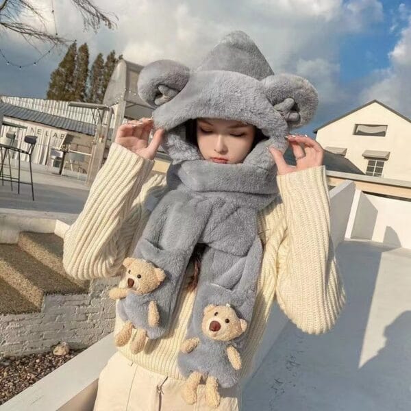Set de gorro y bufanda juvenil