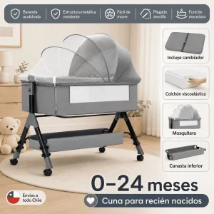 Cuna Aysén – Moisés y Coche para Bebé