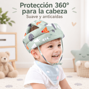 Casco Protector Antigolpes para Bebé | Protección 360° para Primeros Pasos