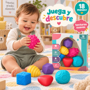 Set de Pelotas Sensoriales para Bebé | Texturas y Estimulación Temprana