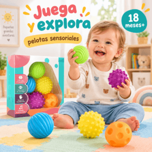 Set de Pelotas Sensoriales para Bebé | Texturas y Estimulación Temprana