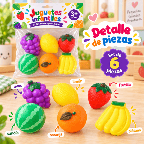 Set de frutas sensoriales para bebé