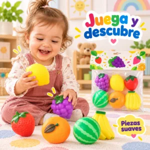 Set de Frutas Sensoriales para Bebé | Texturas y Estimulación Temprana