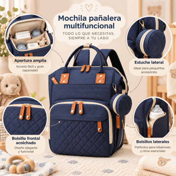 Mochila maternal de gran capacidad