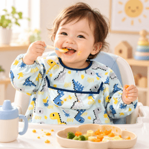 Delantal Babero Impermeable de Manga Larga | Comidas y Manualidades