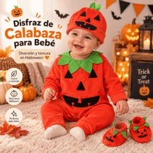Conjunto Infantil de Calabaza 3 piezas