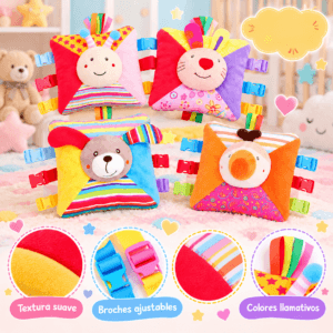 Almohada Educativa Montessori con Hebillas | Entrenamiento de Motricidad Fina