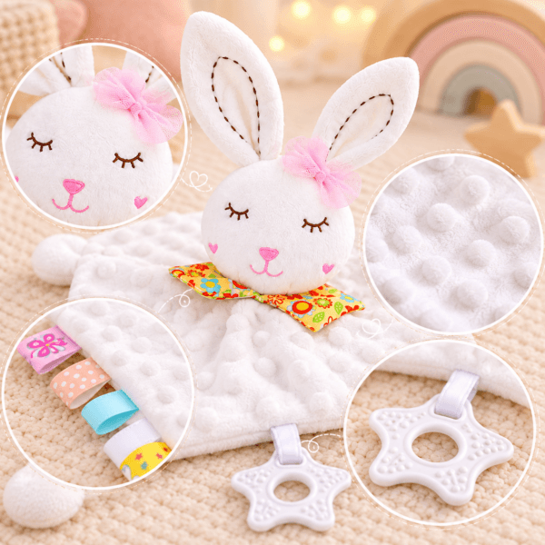 Peluche de apego sensorial para bebé